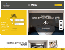 Tablet Screenshot of berlin-mitte-hotel.com